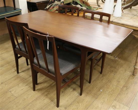 A McIntosh Kirkcaldy teak dining table and four chairs, 1960s